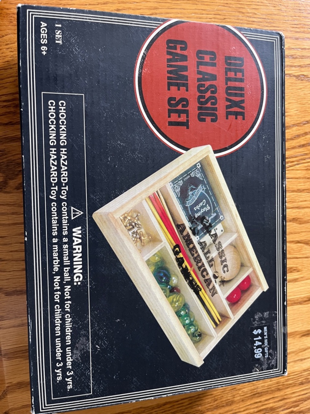 Vintage Deluxe Classic Game Set - Black & Red Box Games Grandpa played